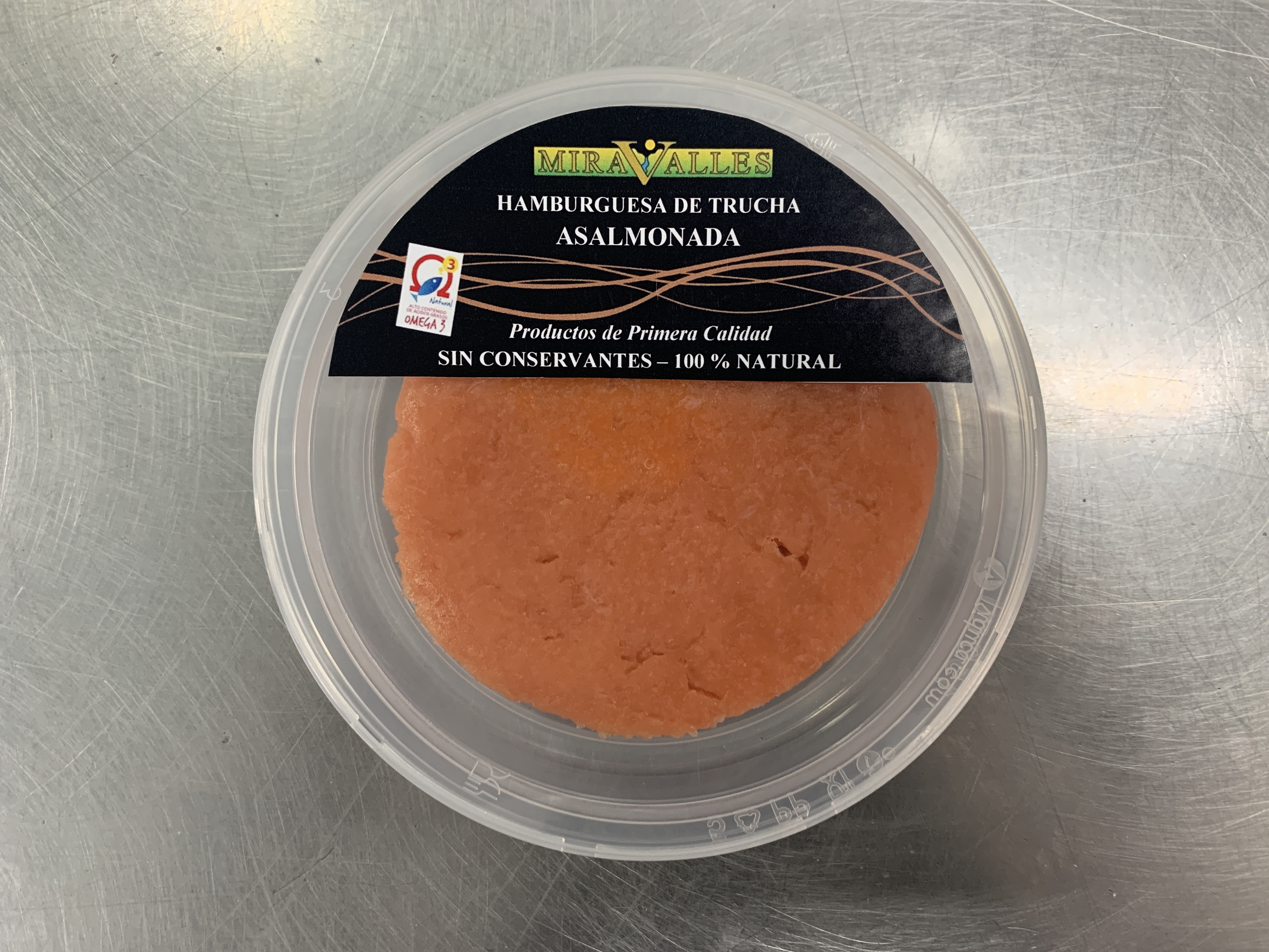 Hamburguesa de trucha asalmonada — Miravalles