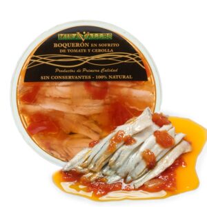 Boquerón aliñado en sofrito de tomate y cebolla